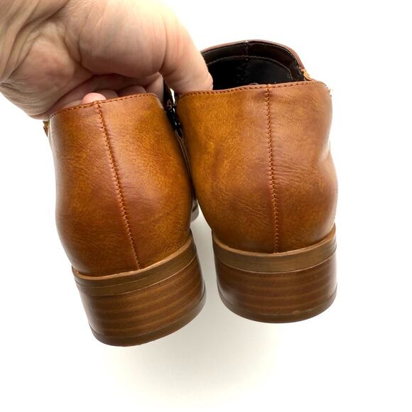 Soul Naturalizer Respect Zipper Bootie Gingerbread Brown Cognac 8 - Picture 5 of 11